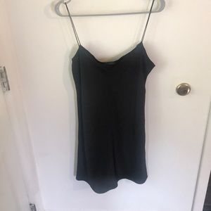 The Row Falala mini slip dress black size medium